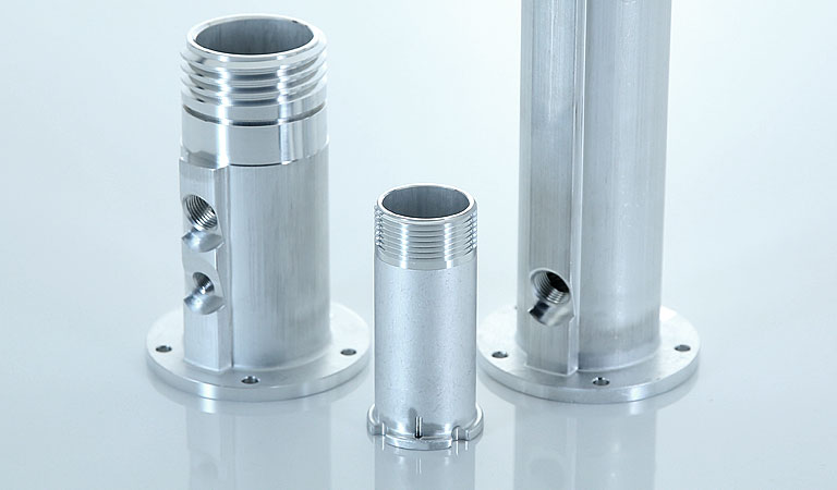 Aluminum impact extrustions with flange