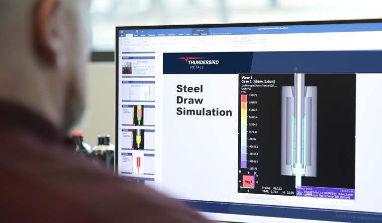 Steel impacts simulation